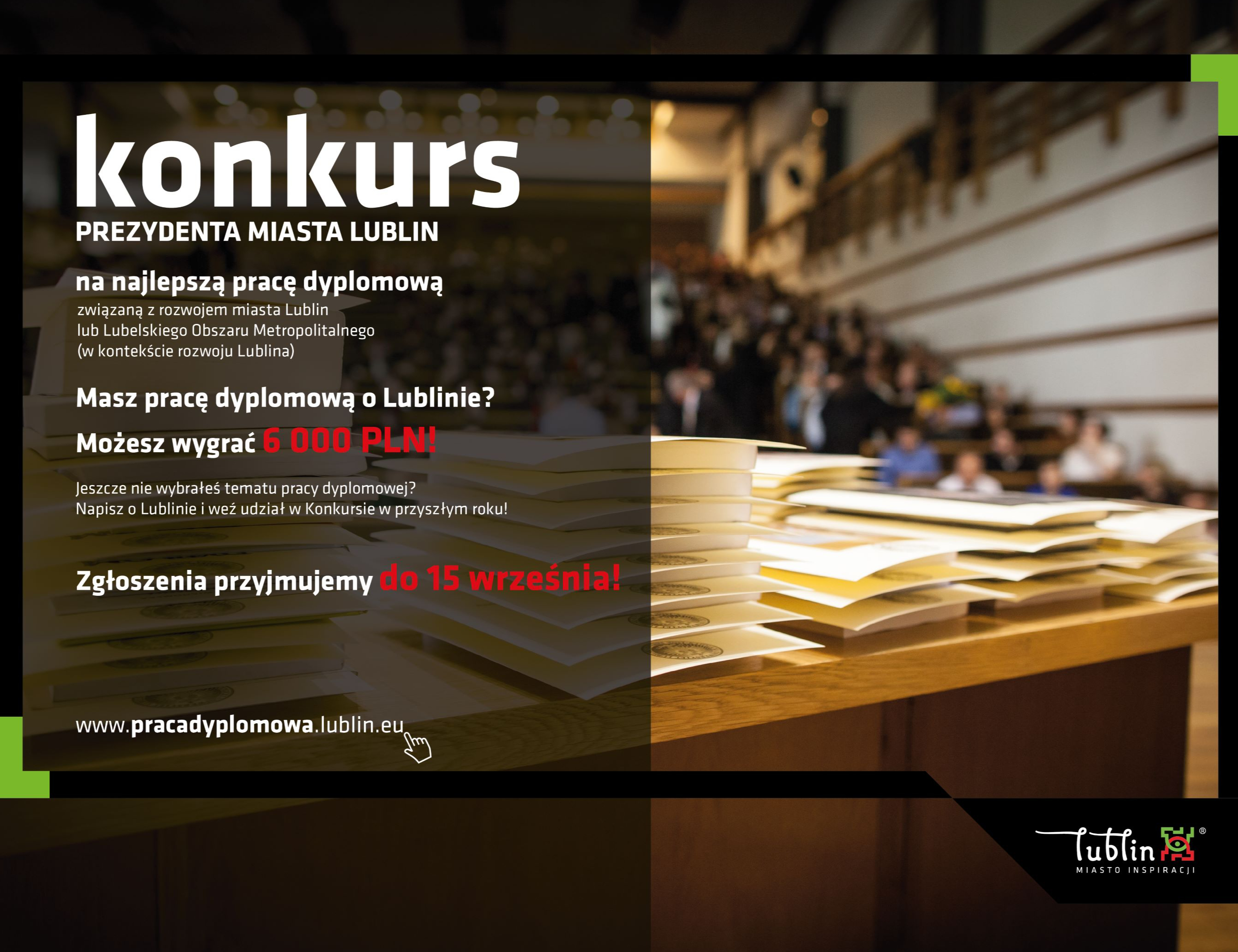 Konkurs na najlepszą pracę dyplomową - zgłoszenia tylko do 15 września!