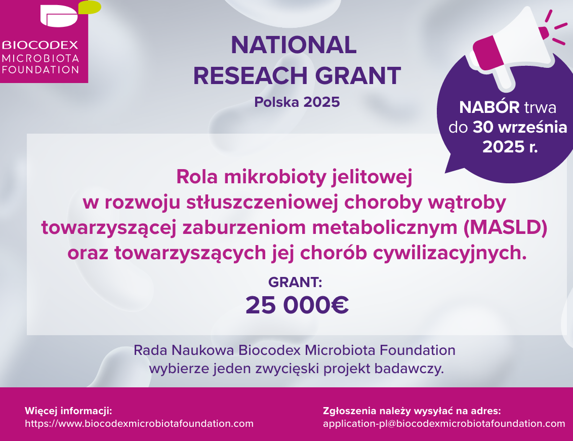 Nabór do konkursu badawczego Biocodex Microbiota Foundation 2025