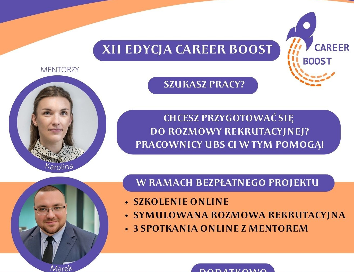 Bezpłatny projekt dla osób poszukujących pracy Career Boost XII