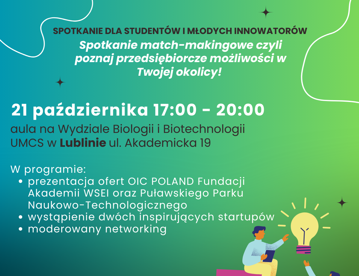 Spotkanie dla studentów i młodych innowatorów