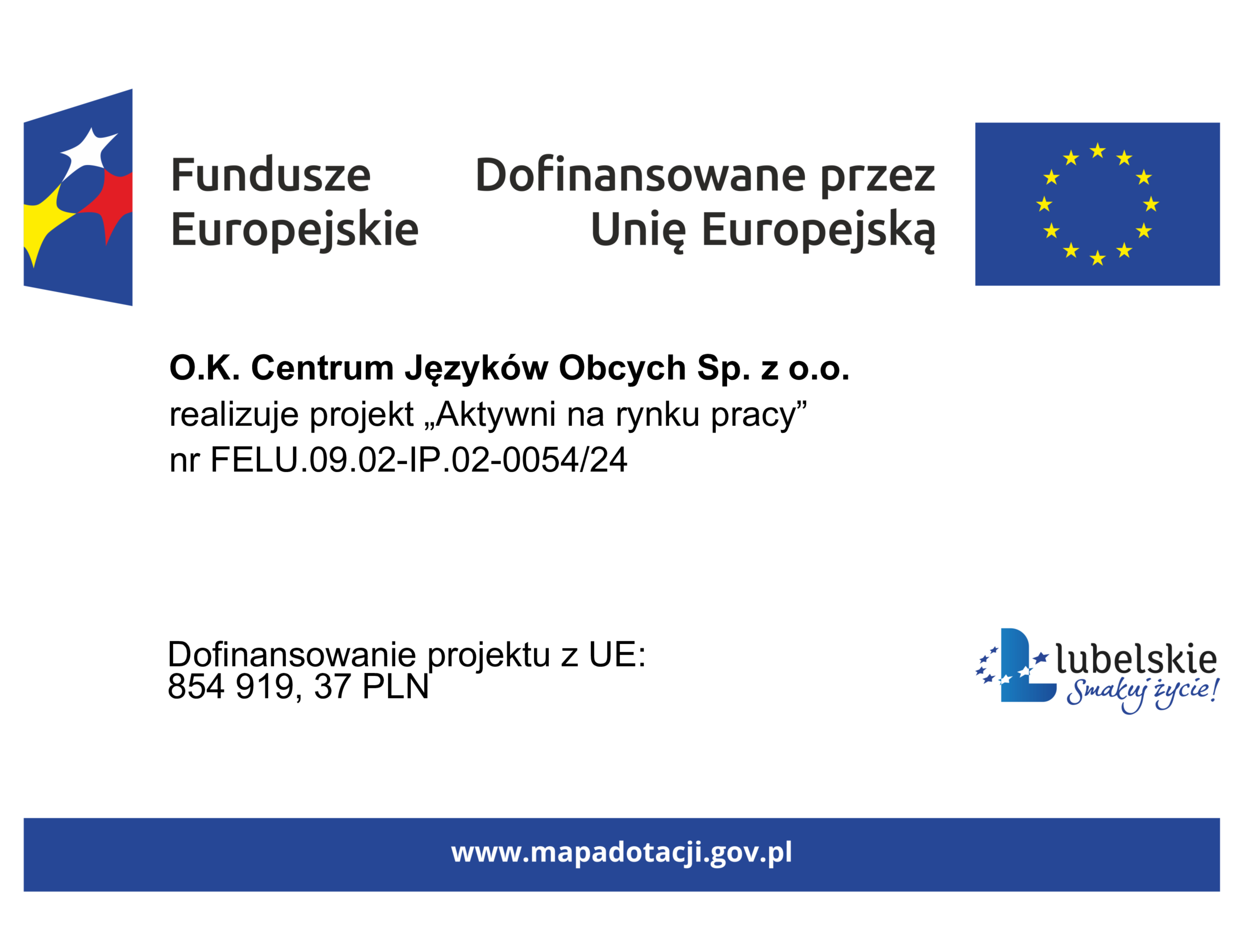 Rekrutacja do projektu "Aktywni na rynku pracy"