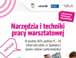 Zapraszamy na bezpłatne szkolenie:Narzędzia i techniki warsztatowe, wspierające pracę w grupach.