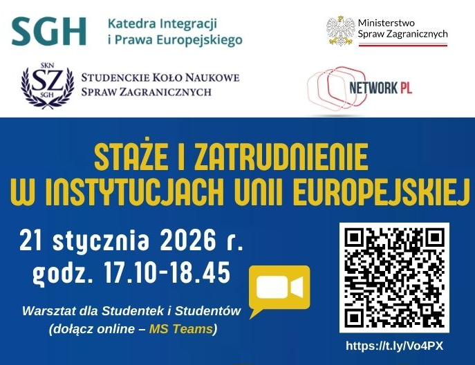 Warsztaty na temat staży oraz zatrudnienia w instytucjach UE