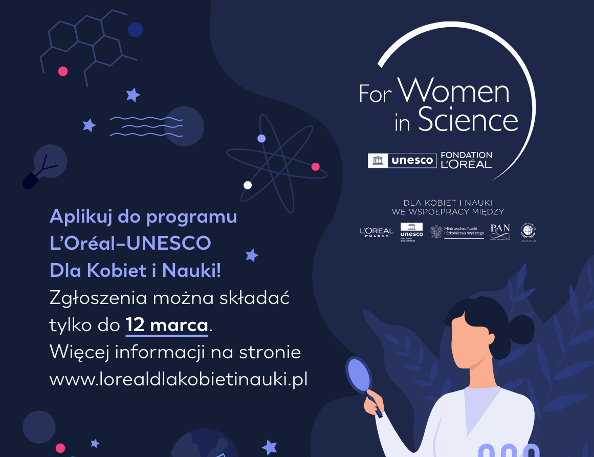 26. edycja programu L’Oréal-UNESCO Dla Kobiet i Nauki – Niech Twoje odkrycia kształtują przyszłość! 