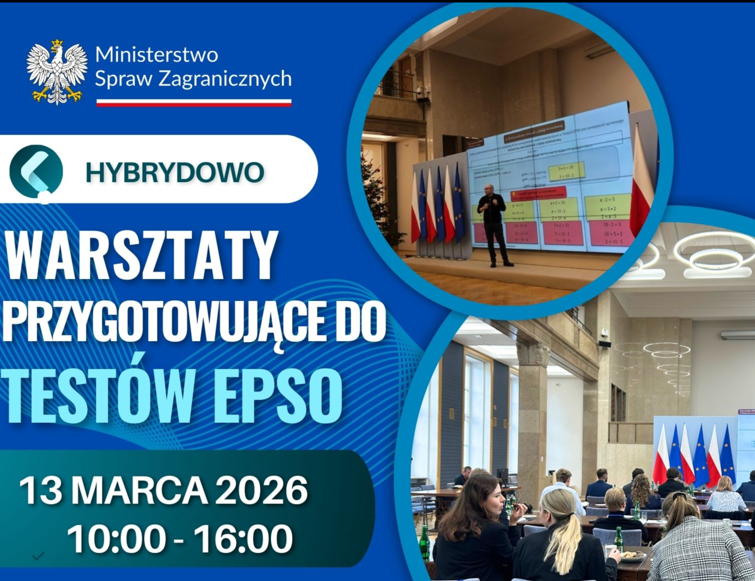 Warsztaty przygotowujące do testów EPSO – 13 marca 2026 r. 