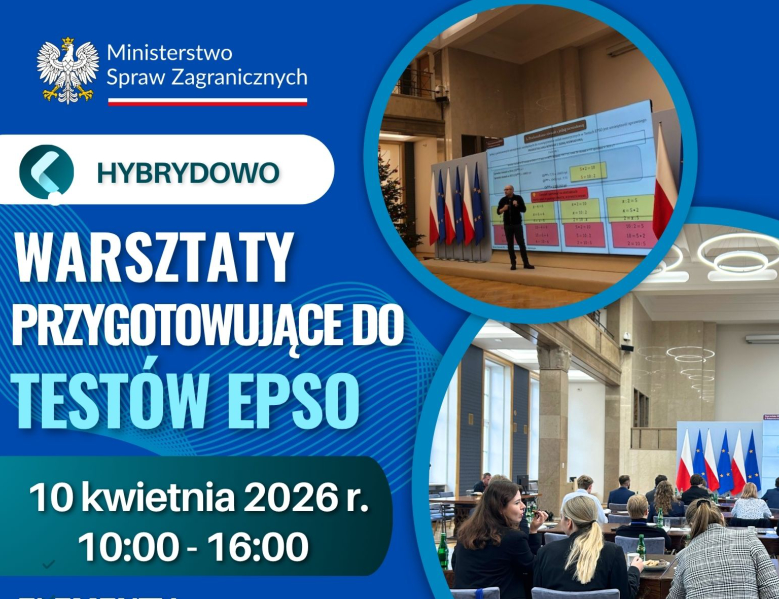 Warsztaty przygotowujące do testów EPSO – 10 kwietnia 2026 r.