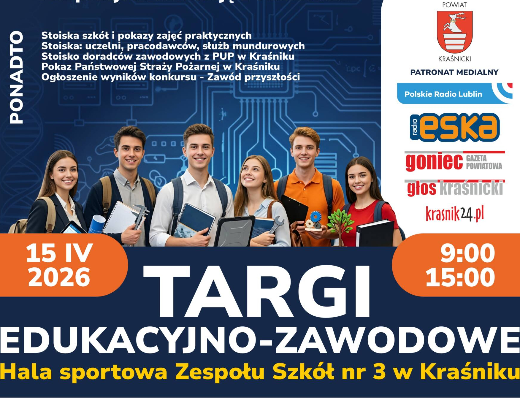 Udział Uczelnianego Biura Karier w Targach Edukacyjno-Zawodowych w Kraśniku