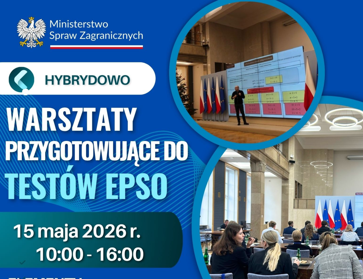 Warsztaty przygotowujące do testów EPSO – 15 maja 2026 r.