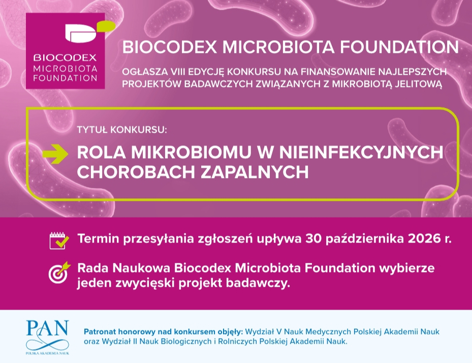 Ruszył nabór do konkursu Biocodex Microbiota Foundation 