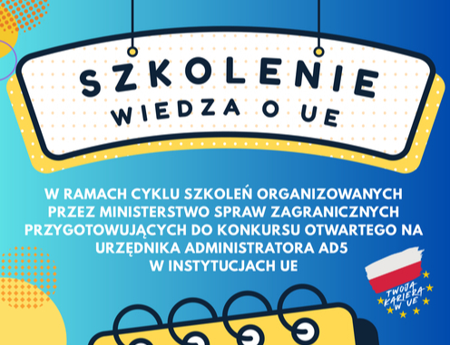 Bezpłatne szkolenie z wiedzy o UE – 8–11 września 2026 r.