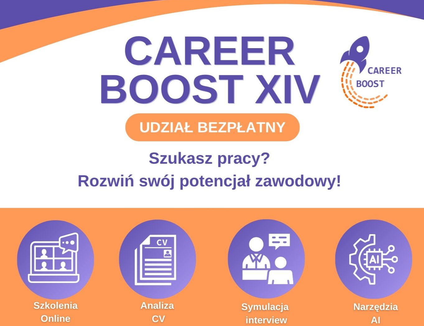 Career Boost - kolejna edycja bezpłatnego projektu dla osób poszukujących pracy