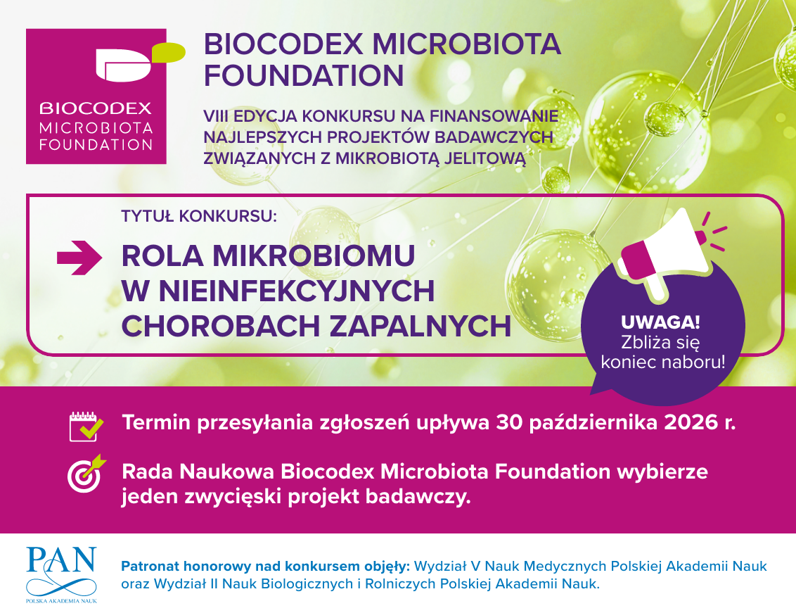 Ruszył nabór do konkursu Biocodex Microbiota Foundation 