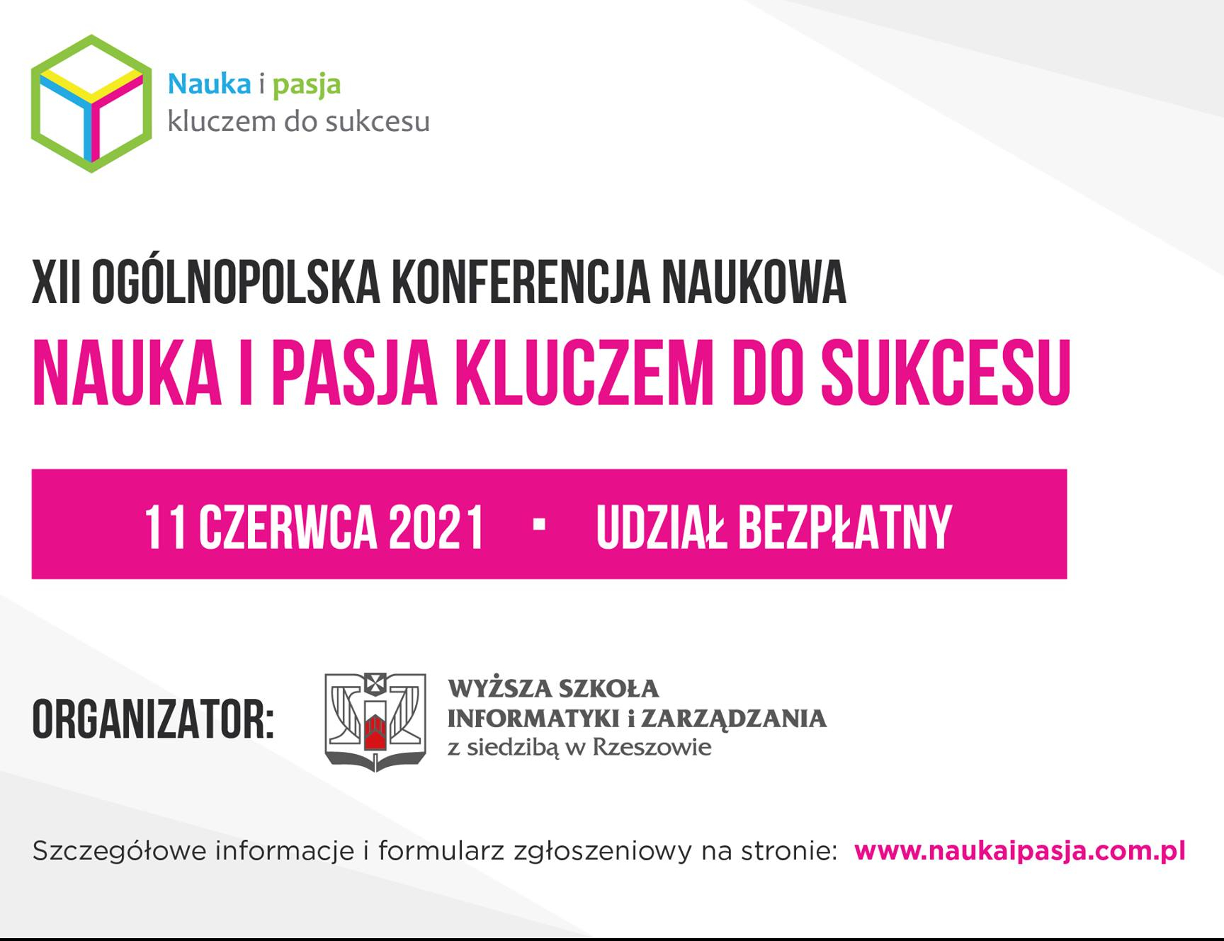 XII Ogólnopolska Konferencja „Nauka i pasja kluczem do sukcesu”