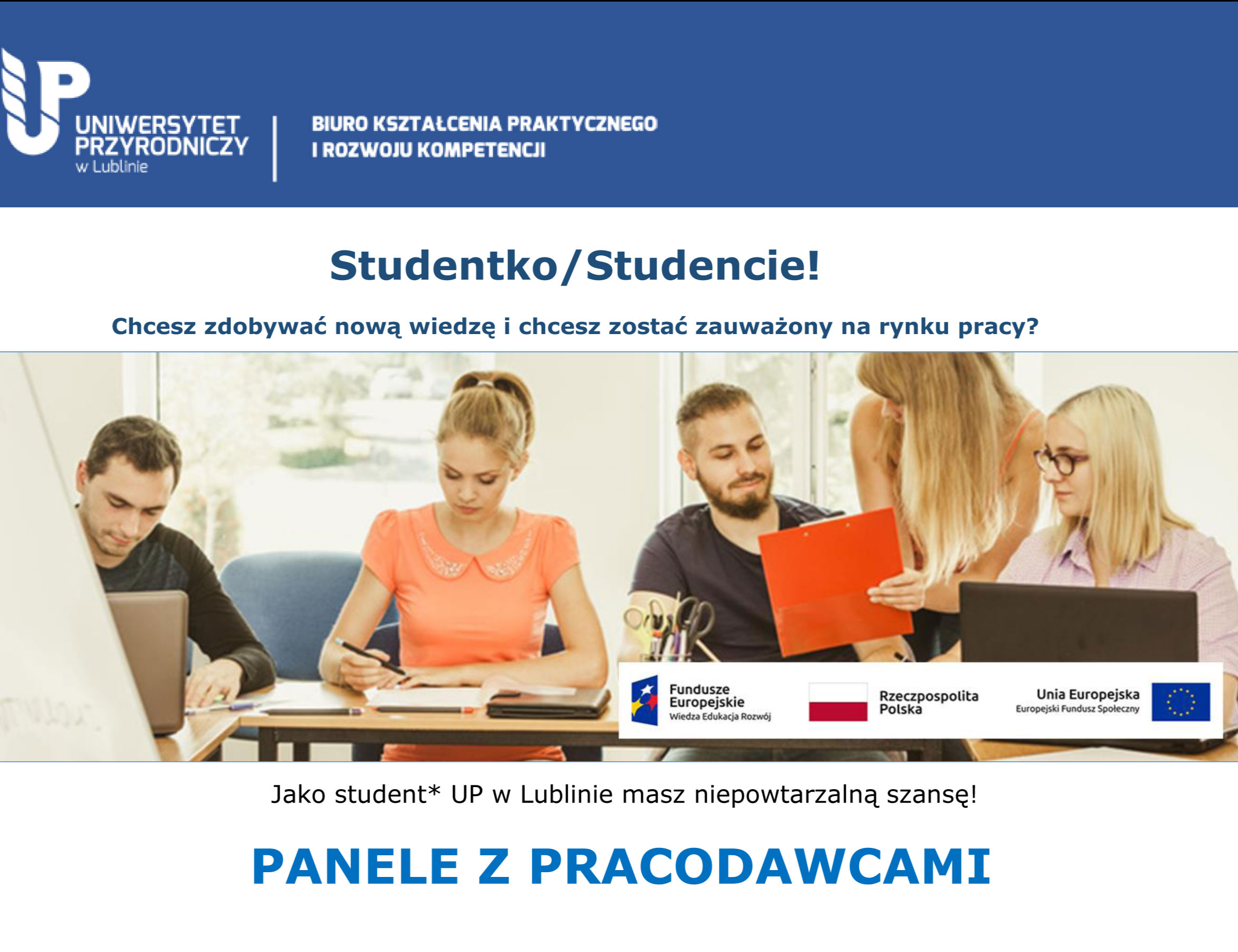 Zapraszamy na kolejny Panel z Pracodawcami (10 edycja)