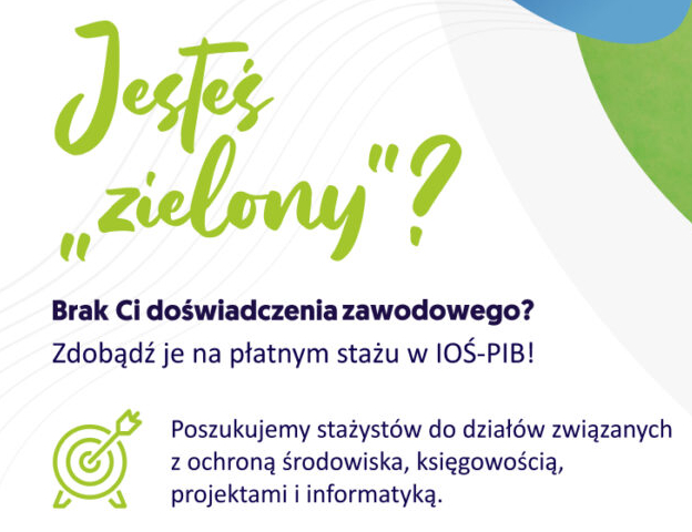 Płatne staże w IOŚ-PIB 