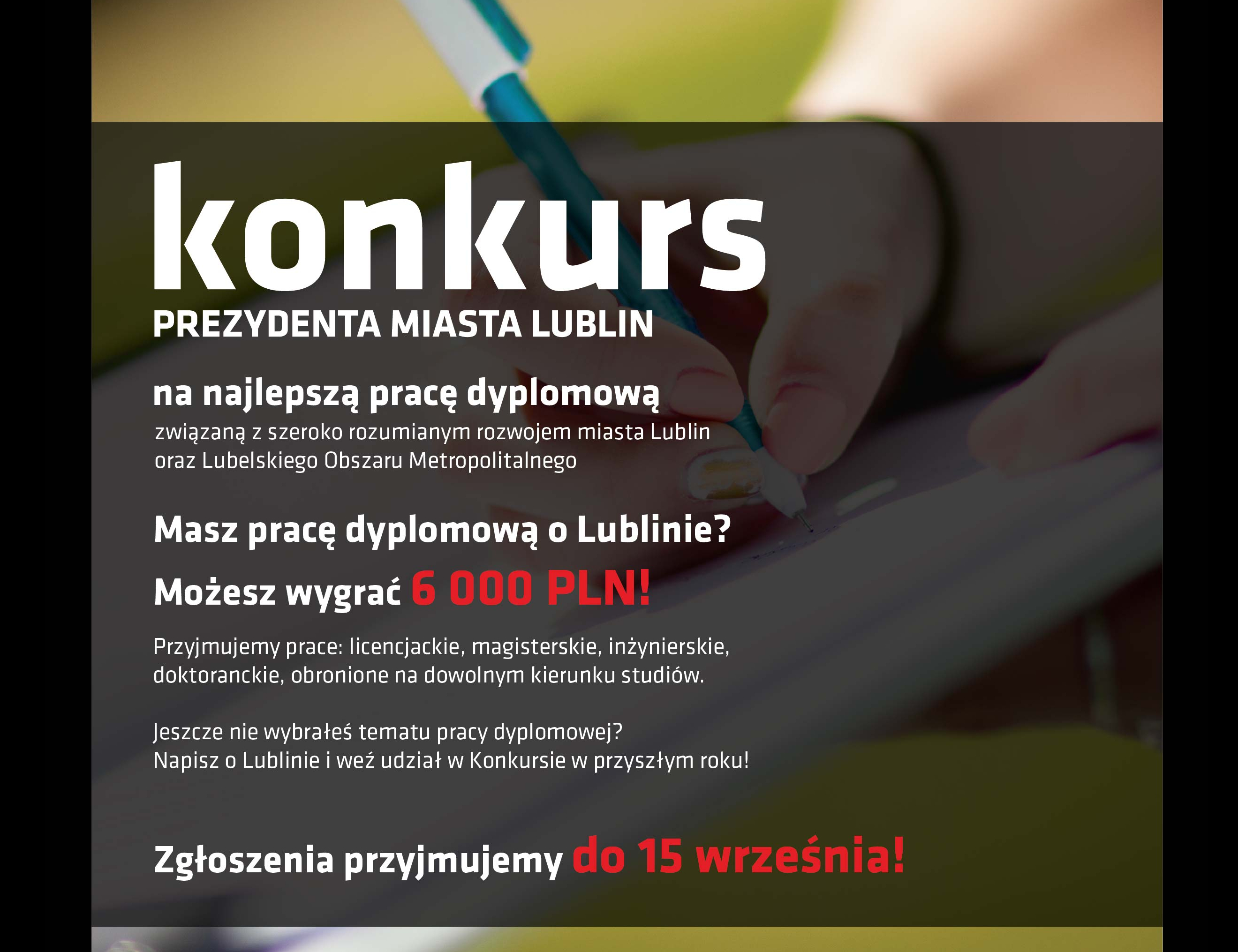 Konkurs na najlepszą pracę dyplomową!