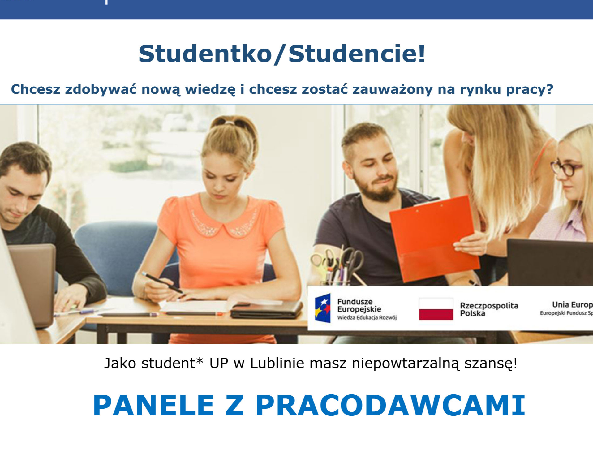 Biuro Karier zaprasza na 28 edycję Panel z Pracodawcami 